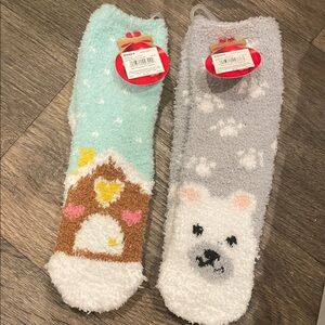 FREE with purchase NWT fuzzy socks